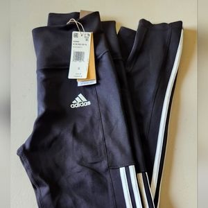 Adidas,  7/8 High Rise Women's Size Small, Black & White